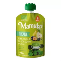 Mamuko Organiczny MUS Gruszka - liwka - Czarna Porzeczka 100 g Bio