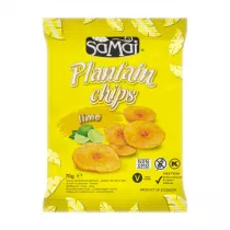 Samai Chipsy z plantana Limonkowe 70 g