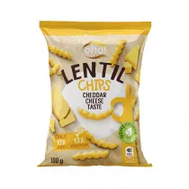 Naujasis Nevezis Chipsy z czerwonej soczewicy o smaku sera Cheddar 100 g