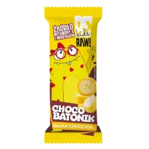 BeRaw Kids Baton o smaku bananowym oblany czekolad mleczn choco banan 25 g