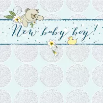 Clear Creations Karnet Swarovski kwadrat CL0220 Narodziny mi�