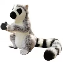 Lemur pluszowy 28cm szary LeanToys
