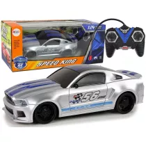 Auto sportowe zdalnie sterowane srebrne LeanToys