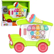 LeanToys Pianinko elektryczne dla malucha zielone