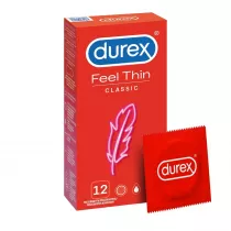 Durex Feel Thin Classic prezerwatywy lateksowe 12 szt.