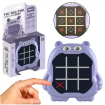 Gra 3w1 Kko i Krzyyk memory hipopotam fioletowy Leantoys