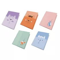 Wektor Teczka foliowana A4 z gumk Kids pastel (10szt)