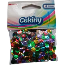 Cekiny b�yszcz�ce MB 10 mix kolor�w 8mm, 10g