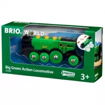 Lokomotywa klasyczna zielona 33593 Brio