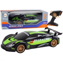 Auto sportowe R/C 1:10 zielono-czarne LeanToys