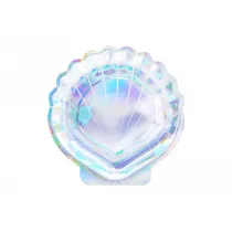 PartyDeco Talerzyki syrenka - muszla opalizujace 18,5cm 6 szt.