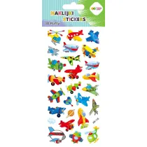 Happy Color Naklejki 3D PUFFY-Funny Aircraft 9.5x22 cm