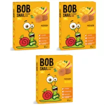Bob Snail Przekska mango bez dodatku cukru Zestaw 3 x 60 g
