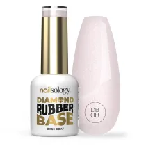 Clavier Nailsology Diamond Ruber Base hybrydowa baza kauczukowa DB08 Pearly Bride 8 ml
