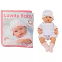Lalka bobas w bia�ej pi�amce LeanToys