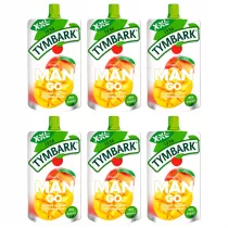 Tymbark Mus 100% jabko mango brzoskwinia banan Zestaw 6 x 200 g