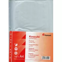 Titanum Koszulki A4 groszkowe 100 szt.