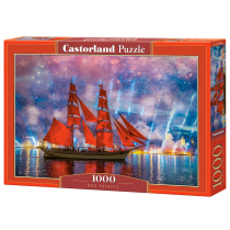 Puzzle 1000 el. Czerwona fregata Castorland