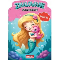 Zmalowane syrenki. Kolorowanka z naklejkami