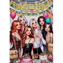 Yeku Karnet 3K Urodziny gwiazdy, damskie (17,5x12,5cm) 3K 046