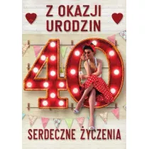 Trend Kartka okoliczno�ciowa Urodziny 40 MF31