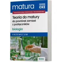 Matura 2026. Biologia. Teoria do matury. Vademecum. Zakres rozszerzony