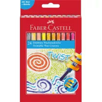Faber-Castell Kredki woskowe wykr�cane 24 kol.