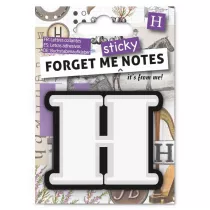 If Forget me sticky. Notes kart samoprzylepne litera H