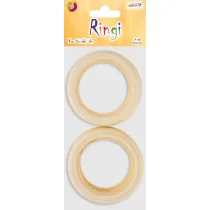 Aliga Ringi drewniane 6cm 4 szt