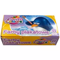 Otocki Farby plakatowe 8 kolor�w, 20 ml