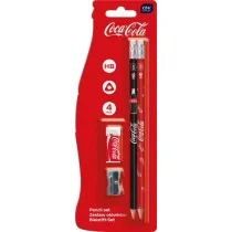 Interdruk O��wki HB 2 szt z gumk� + tempet�wka Coca-Cola