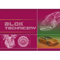 Kreska Blok techniczny A4 bia�y 10 kartek 10szt/opak