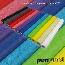 Polsirhurt Flizelina t�oczona 50cm mix kolor�w (towar wybierany losowo)
