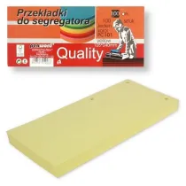Penword Przekadki do segregatora 100 szt yellow