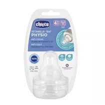 Chicco Physio Smoczek antykolkowy na butelk� przep�yw szybki 4 m+ 2 szt.