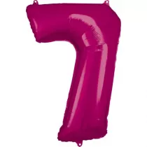 Amscan Balon foliowy cyfra 7 r�owa 57x86cm