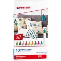Edding Markery do tkanin 10 szt.