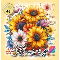 Kolorowanka z naklejkami 200x200 Kwiaty te