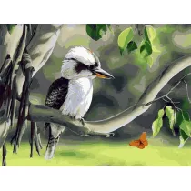 Hobby-maniak.pl Malowanie po numerach. Czujno w lesie