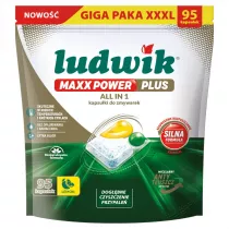 Ludwik MAXX POWER PLUS ALL IN 1 kapsuki do zmywarek Lemon 95 szt.