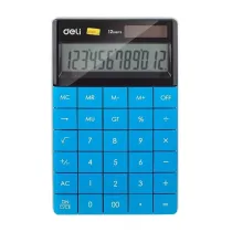 Deli Kalkulator 12-pozycyjny niebieski
