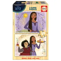 Puzzle 2 x 25 el. yczenie (drewno) Educa