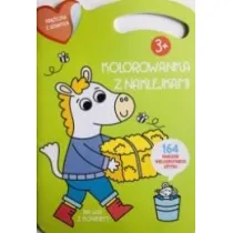 Kolorowana z naklejkami. Na wsi z koniekiem
