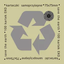 Ziemia Obiecana Karteczki samoprzylepne eko 75x75 mm 100 kartek