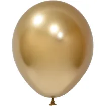 GoParty Balony lateksowe Chrome z�ote 25cm 50 szt