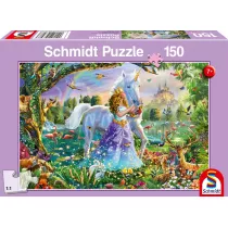 Puzzle 150 el. Ksiniczka jednoroec i zamek G3