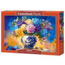 Puzzle 500 el. Flowers in Chinese Porcelain CASTORLAND B-54169