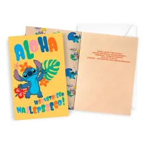 Kukartka Karnet Urodziny Stitch