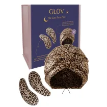 Glov Zestaw The Lazy Luxe Duo silikonowe p�atki pod oczy nawil�aj�ce i wspomagaj�ce wch�anianie + satynowy czepek do spania 2 szt.