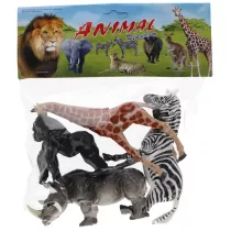 Zwierzta dzikie figurki 4szt  MEGA CREATIVE 524079